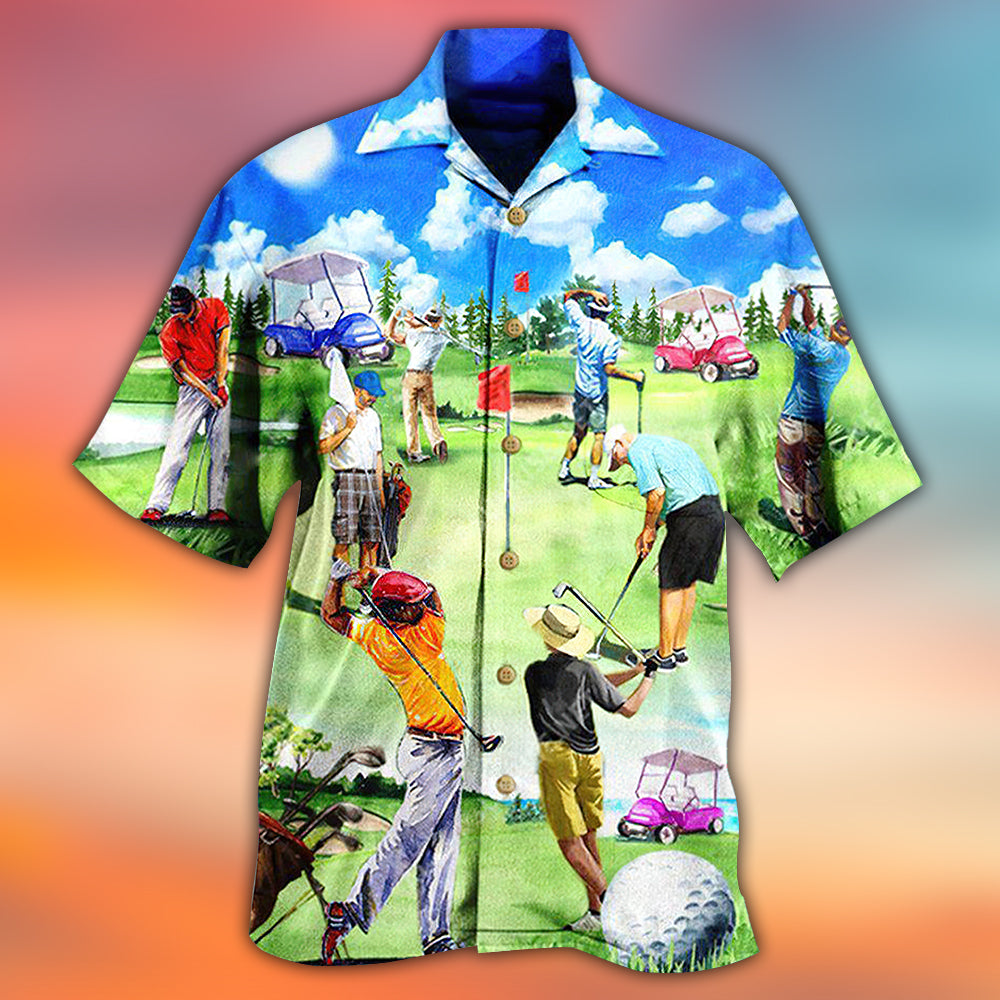 Golf Eat Sleep Golf Repeat - Hawaiian Shirt - Owls Matrix LTD