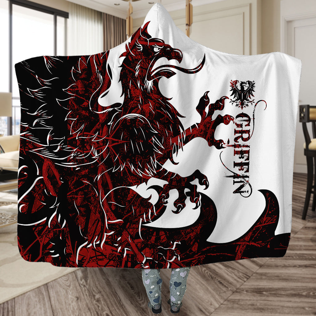 Viking Griffin Legend Red And White Cool Style - Hoodie Blanket - Owls Matrix LTD