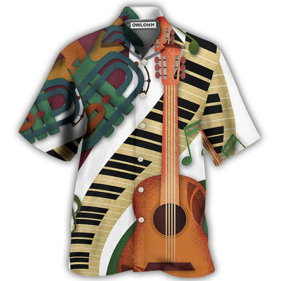 Hawaiian Shirt / Adults / S Guitar Vintage Classic - Hawaiian Shirt - Owls Matrix LTD