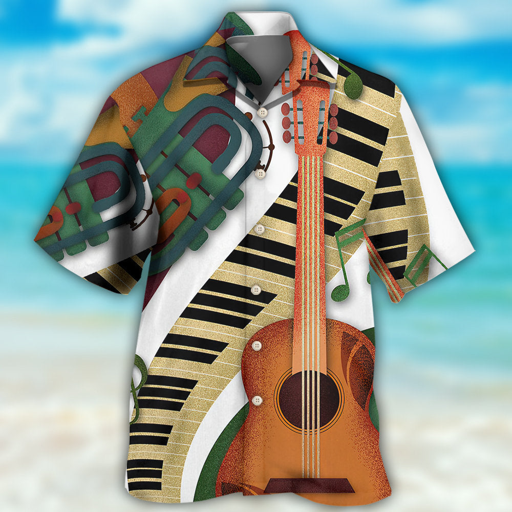 Guitar Vintage Classic - Hawaiian Shirt - Owls Matrix LTD