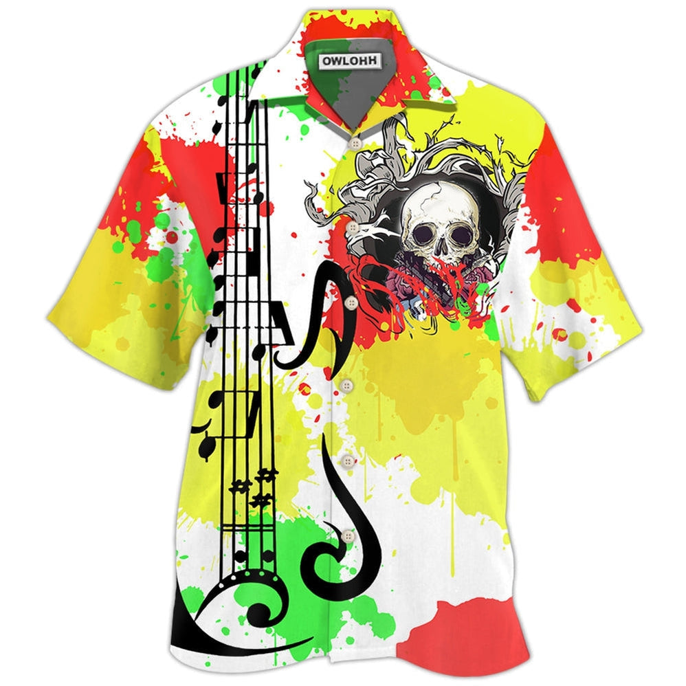 Hawaiian Shirt / Adults / S Guitar Colorful Style - Hawaiian Shirt - Owls Matrix LTD