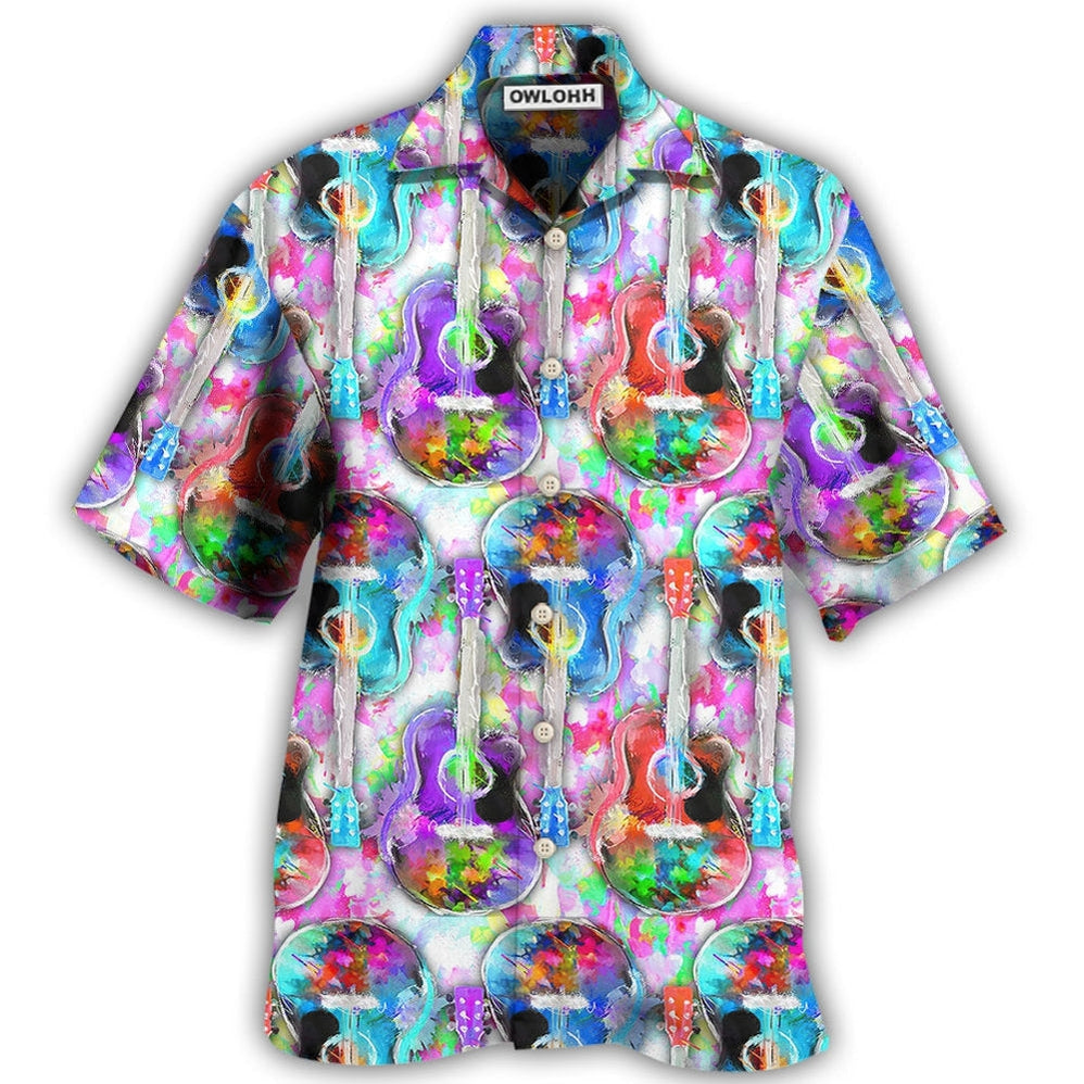 Hawaiian Shirt / Adults / S Guitar Mix Color - Hawaiian Shirt - Owls Matrix LTD