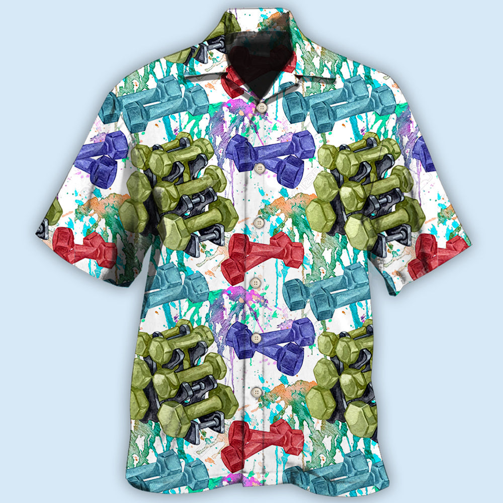 Gym Colorful I'm So Happy - Hawaiian Shirt - Owls Matrix LTD