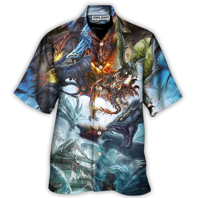 Dragon Battle Of Gods - Hawaiian Shirt - Owls Matrix LTD