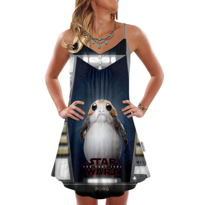 Star Wars Porgs Exist So Cute - V-neck Sleeveless Cami Dress