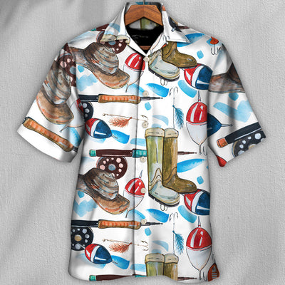 Fishing Basic Art Style - Hawaiian Shirt - Owls Matrix LTD