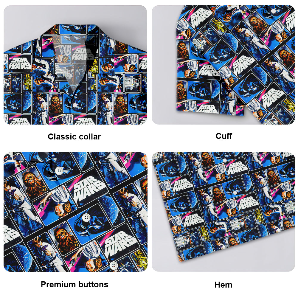 Star Wars Heros Painted Characters - Hawaiian Shirt