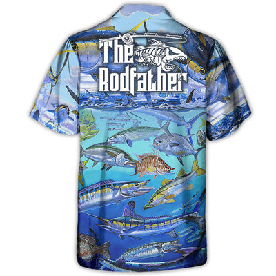 Fishing Undersea The Rodfather Tuna Fish - Hawaiian Shirt