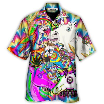 Hawaiian Shirt / Adults / S Hippie Unicorn Dream For Wonderland - Hawaiian Shirt - Owls Matrix LTD