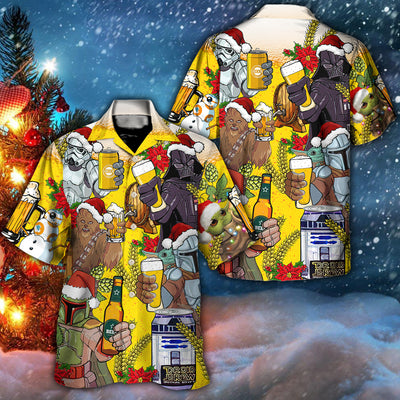 Christmas Star Wars Dear Santa Heres Your Beer - Hawaiian Shirt