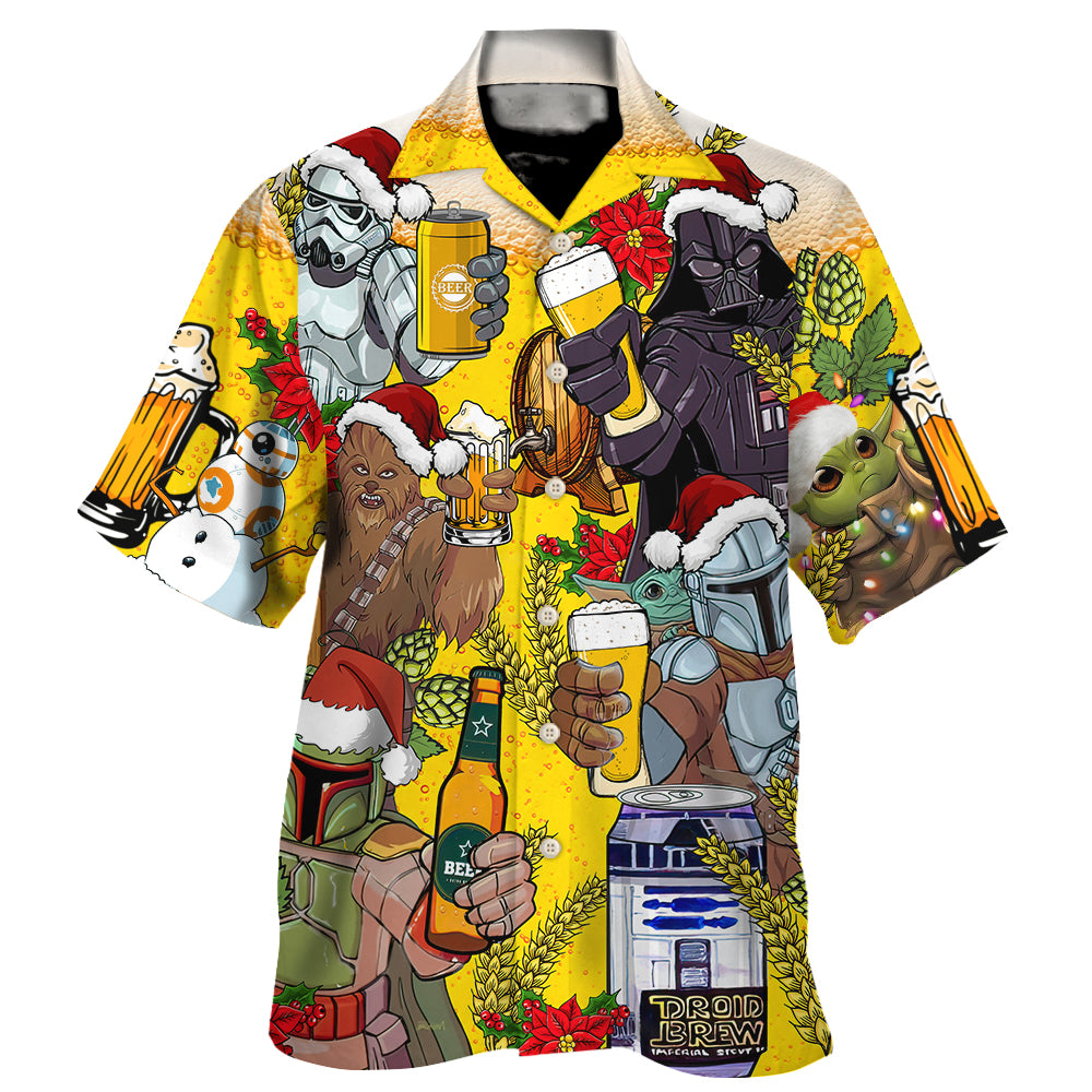 Christmas Star Wars Dear Santa Heres Your Beer - Hawaiian Shirt