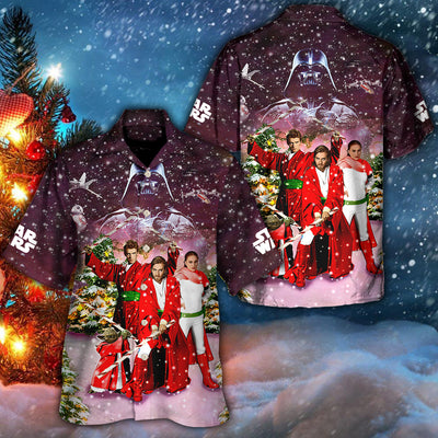 Christmas Star Wars Merry Christmas From The Force - Hawaiian Shirt