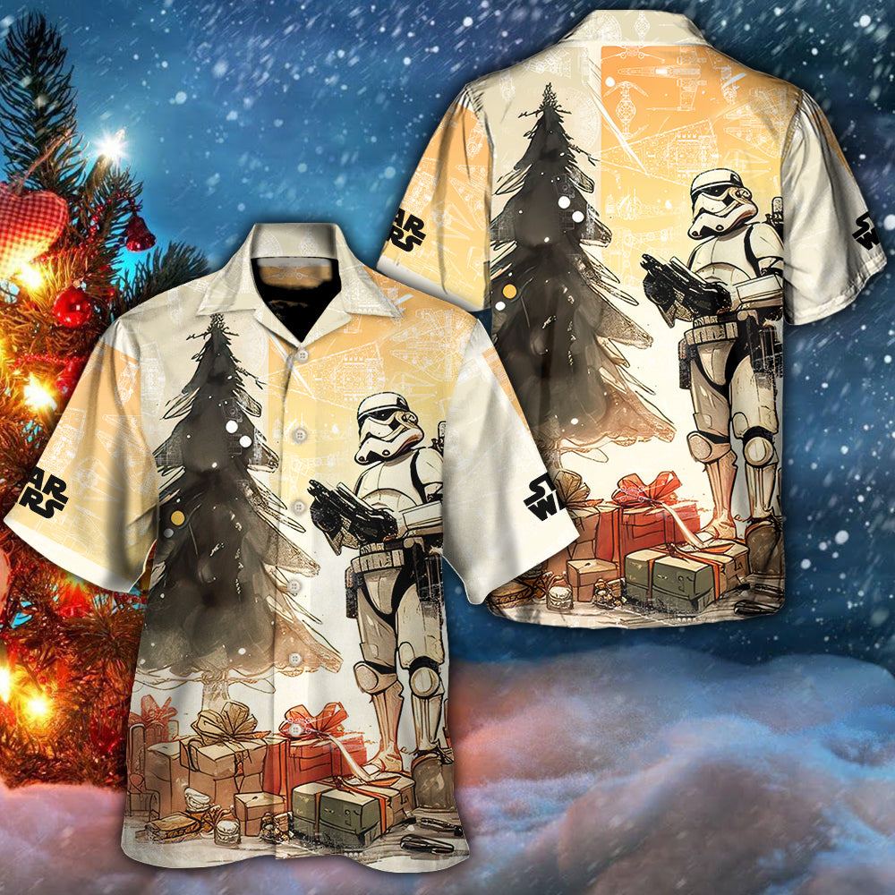 Christmas Star Wars Stormtrooper Christmas Holiday - Hawaiian Shirt