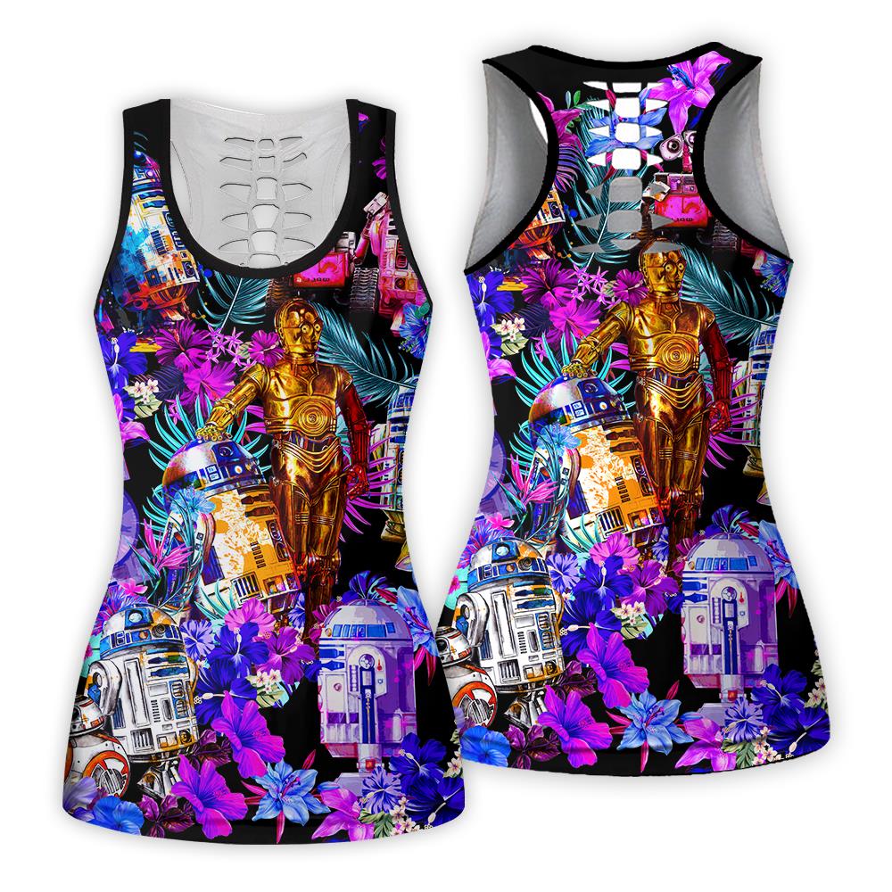 Special Star Wars R2-D2 With Friends Synthwave - Tank Top Hollow