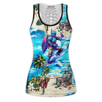 Boba Fett Star Wars Surfing - Tank Top Hollow