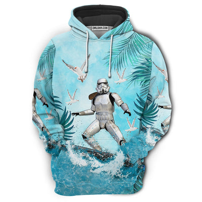 Star Wars Stormtrooper Surfing - Hoodie
