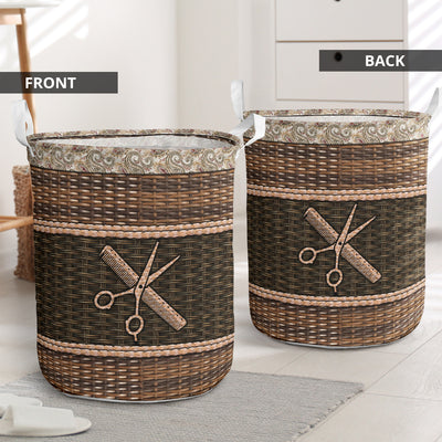 Hairstylist Fabric Border - Laundry Basket - Owls Matrix LTD