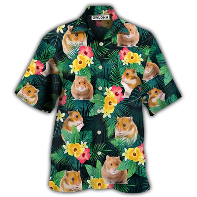 Hawaiian Shirt / Adults / S Hamster Tropical Summer Vibes - Hawaiian Shirt - Owls Matrix LTD