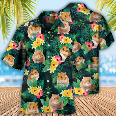 Hamster Tropical Summer Vibes - Hawaiian Shirt - Owls Matrix LTD