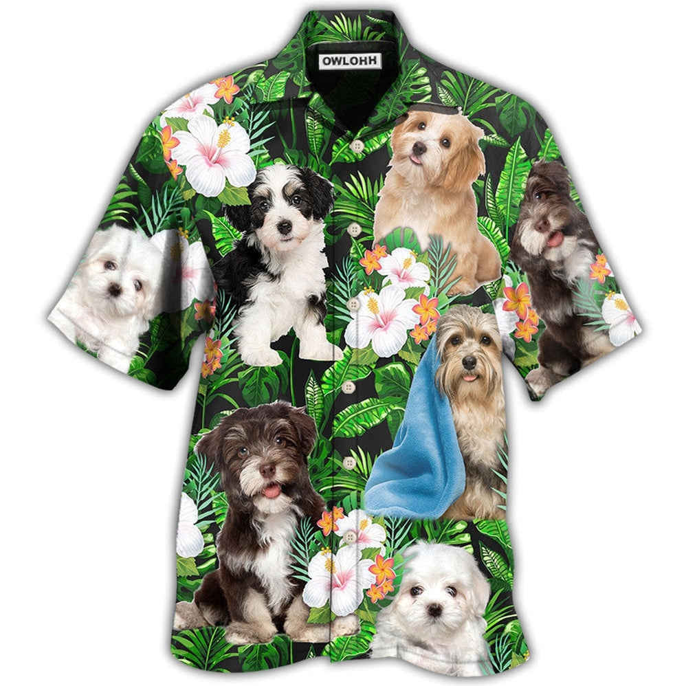 Hawaiian Shirt / Adults / S Havanese Dog Tropical Leaf Floral So Cute - Hawaiian Shirt - Owls Matrix LTD