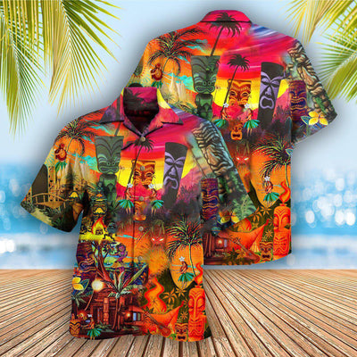 Tiki Hawaii Always Keeps Your Heart - Hawaiian Shirt - Owls Matrix LTD