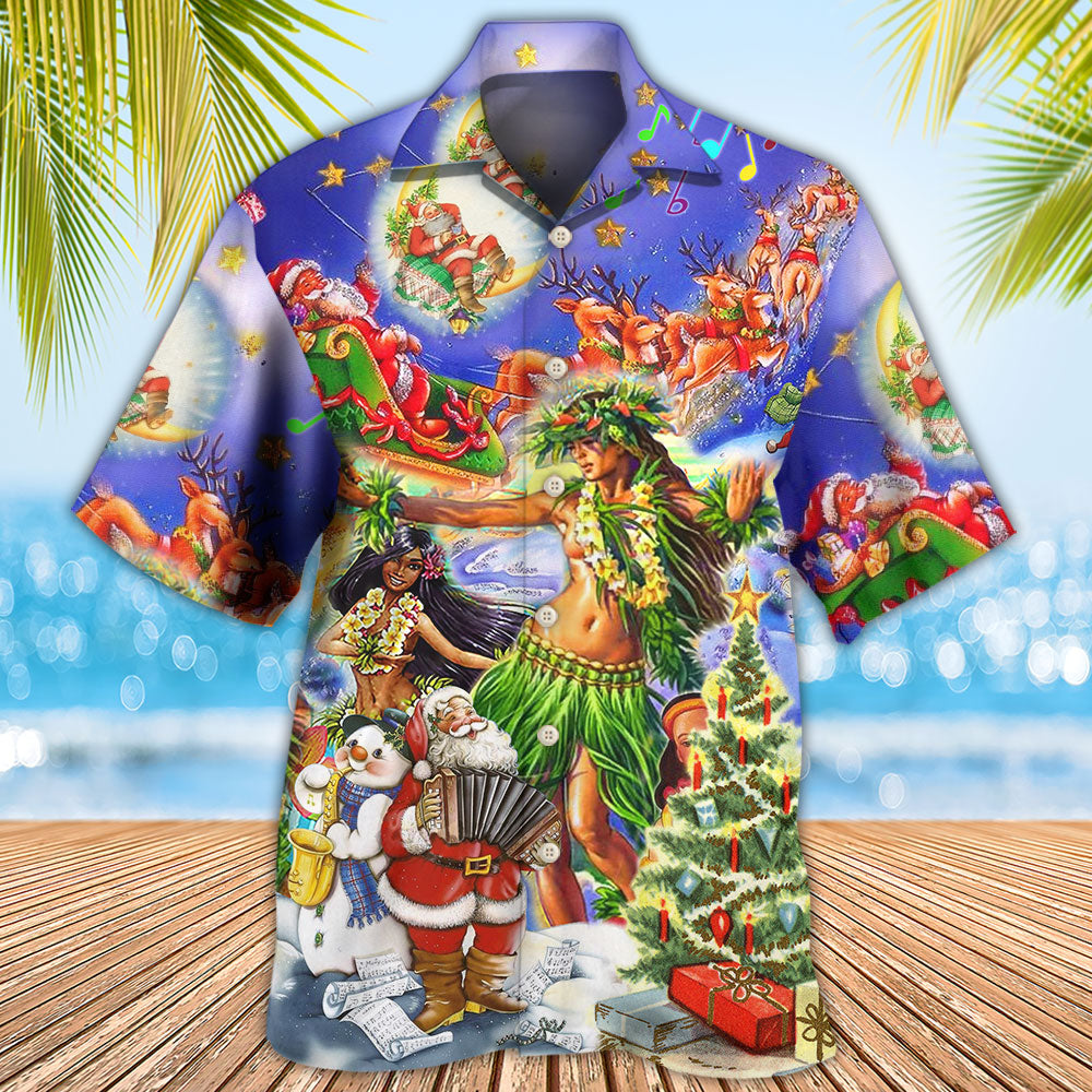 Hawaii The Aloha Merry Christmas - Hawaiian Shirt - Owls Matrix LTD