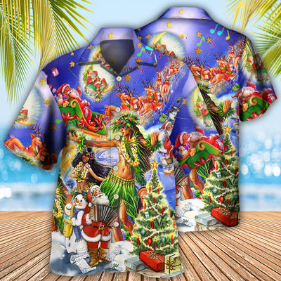 Hawaii The Aloha Merry Christmas - Hawaiian Shirt - Owls Matrix LTD