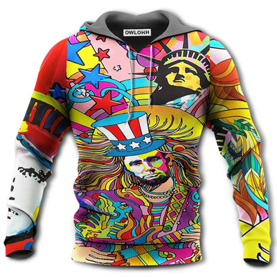 Unisex Hoodie / S Hippie America So Colorful - Hoodie - Owls Matrix LTD