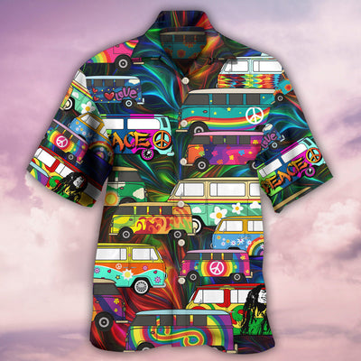 Hippie Bus Colorful Style - Hawaiian Shirt - Owls Matrix LTD
