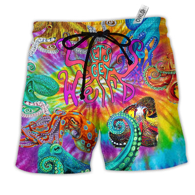Beach Short / Adults / S Hippie Lets Get Octopus - Beach Short - Owls Matrix LTD