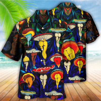 Hippie Mushroom Funny Style Love Life - Hawaiian Shirt - Owls Matrix LTD