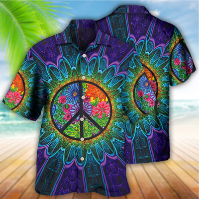 Hippie Sign Style Lover Hippie - Hawaiian Shirt - Owls Matrix LTD