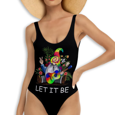 S Hippie Soul Color Peaceful Gnome - One-piece Swimsuit - Owls Matrix LTD