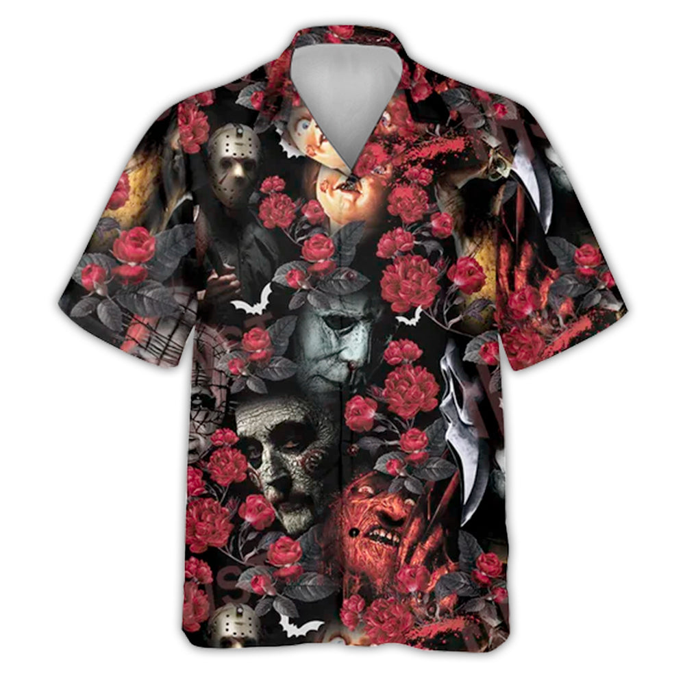 Halloween Horror Movie All Star Tropical Style - Hawaiian Shirt