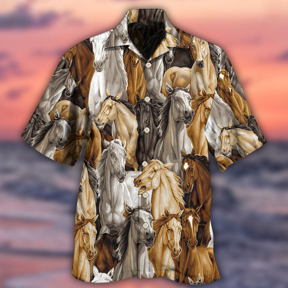 Horse Vintage Unique - Hawaiian shirt - Owls Matrix LTD
