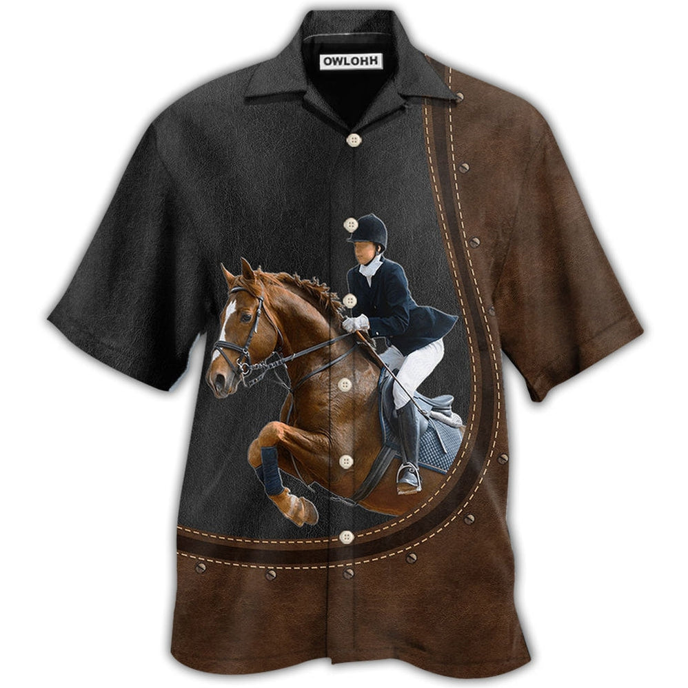 Hawaiian Shirt / Adults / S Horse Dressage Lover - Hawaiian shirt - Owls Matrix LTD