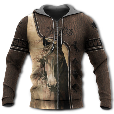 Zip Hoodie / S Horse Want To Be A Strong Horse - Hoodie - Owls Matrix LTD