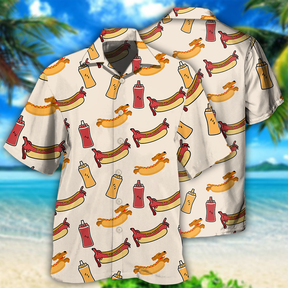 Hot Dog Funny Cool - Hawaiian Shirt - Owls Matrix LTD