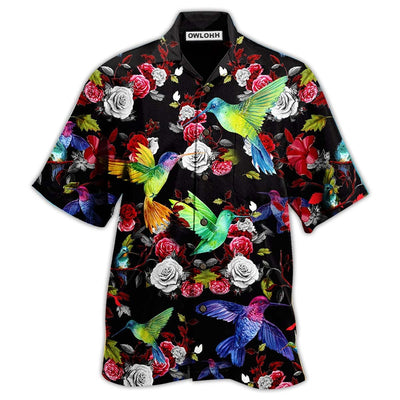 Hawaiian Shirt / Adults / S Hummingbird Amazing Floral - Hawaiian Shirt - Owls Matrix LTD