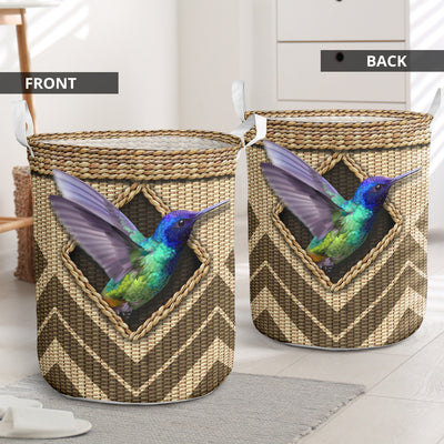Hummingbird Wickerwork Hole - Laundry Basket - Owls Matrix LTD