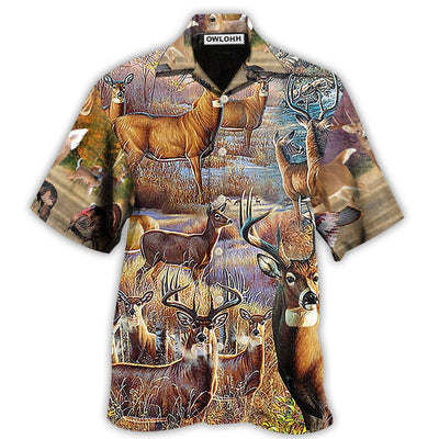 Hawaiian Shirt / Adults / S Hunting Deer Cool Style - Hawaiian Shirt - Owls Matrix LTD