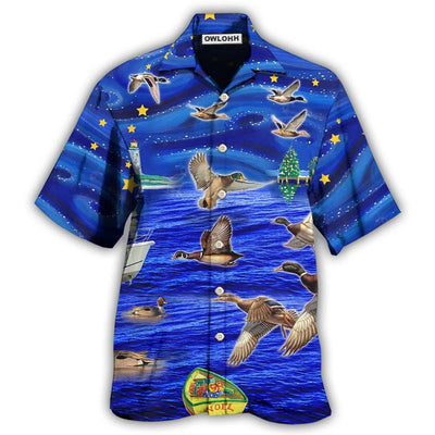 Hawaiian Shirt / Adults / S Hunting Duck Lover Amazing Christmas - Hawaiian Shirt - Owls Matrix LTD