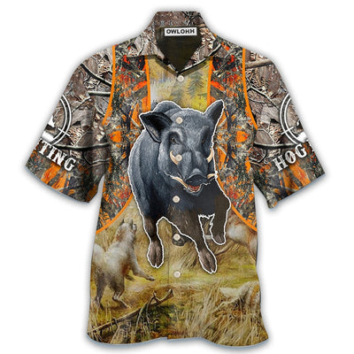 Hawaiian Shirt / Adults / S Hunting Hog Hunting Camo - Hawaiian Shirt - Owls Matrix LTD
