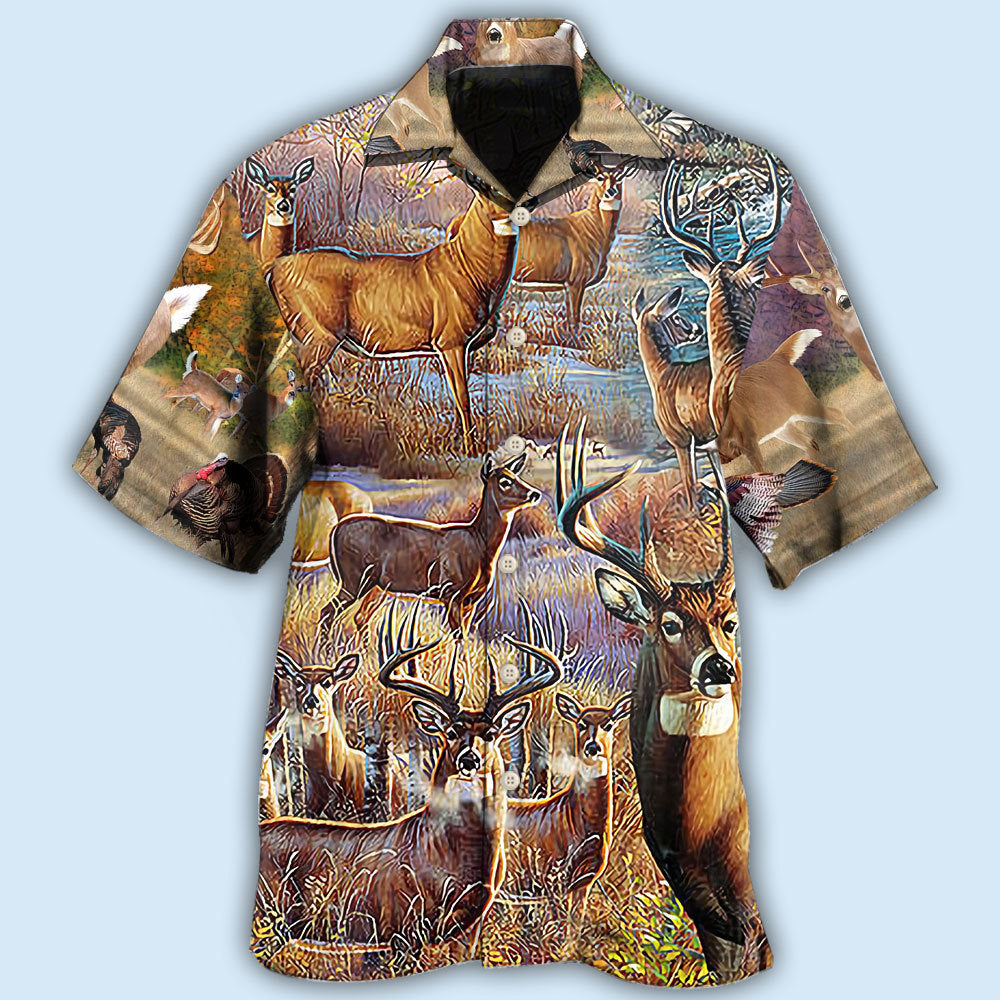 Hunting Deer Cool Style - Hawaiian Shirt - Owls Matrix LTD