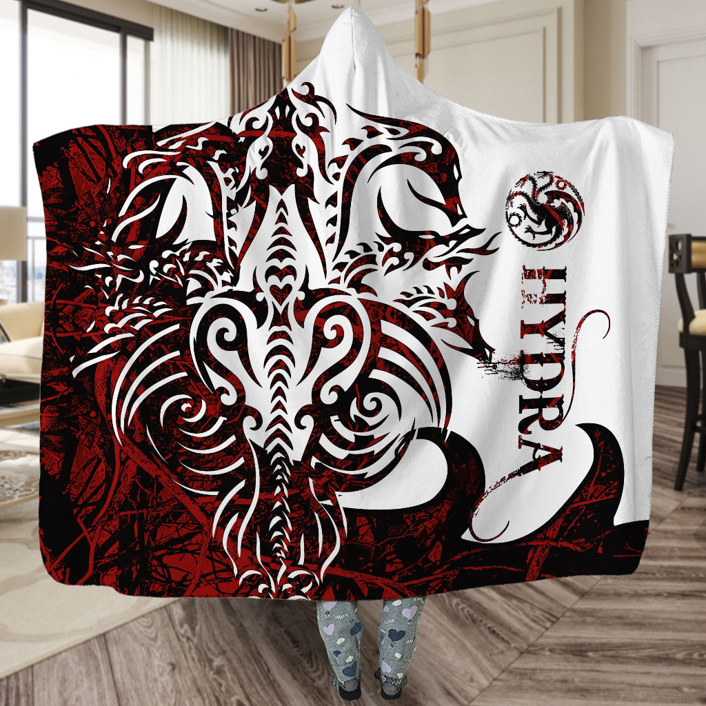 Viking Hydra Legend Red And White Cool Style - Hoodie Blanket - Owls Matrix LTD