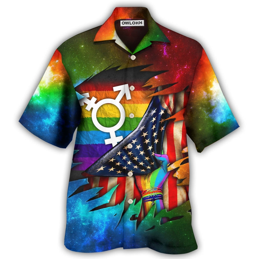 Hawaiian Shirt / Adults / S LGBT I Am Brave I Am Bruised Cool - Hawaiian Shirt - Owls Matrix LTD