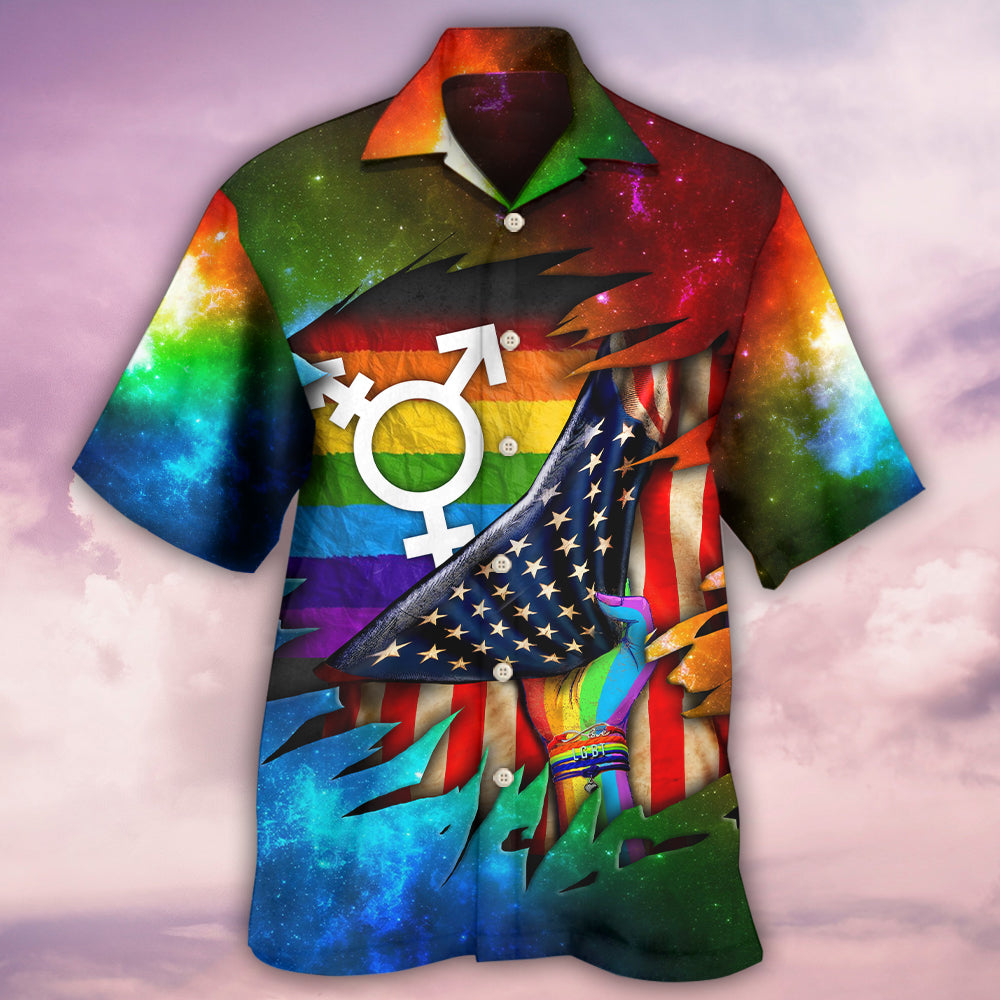 LGBT I Am Brave I Am Bruised Cool - Hawaiian Shirt - Owls Matrix LTD