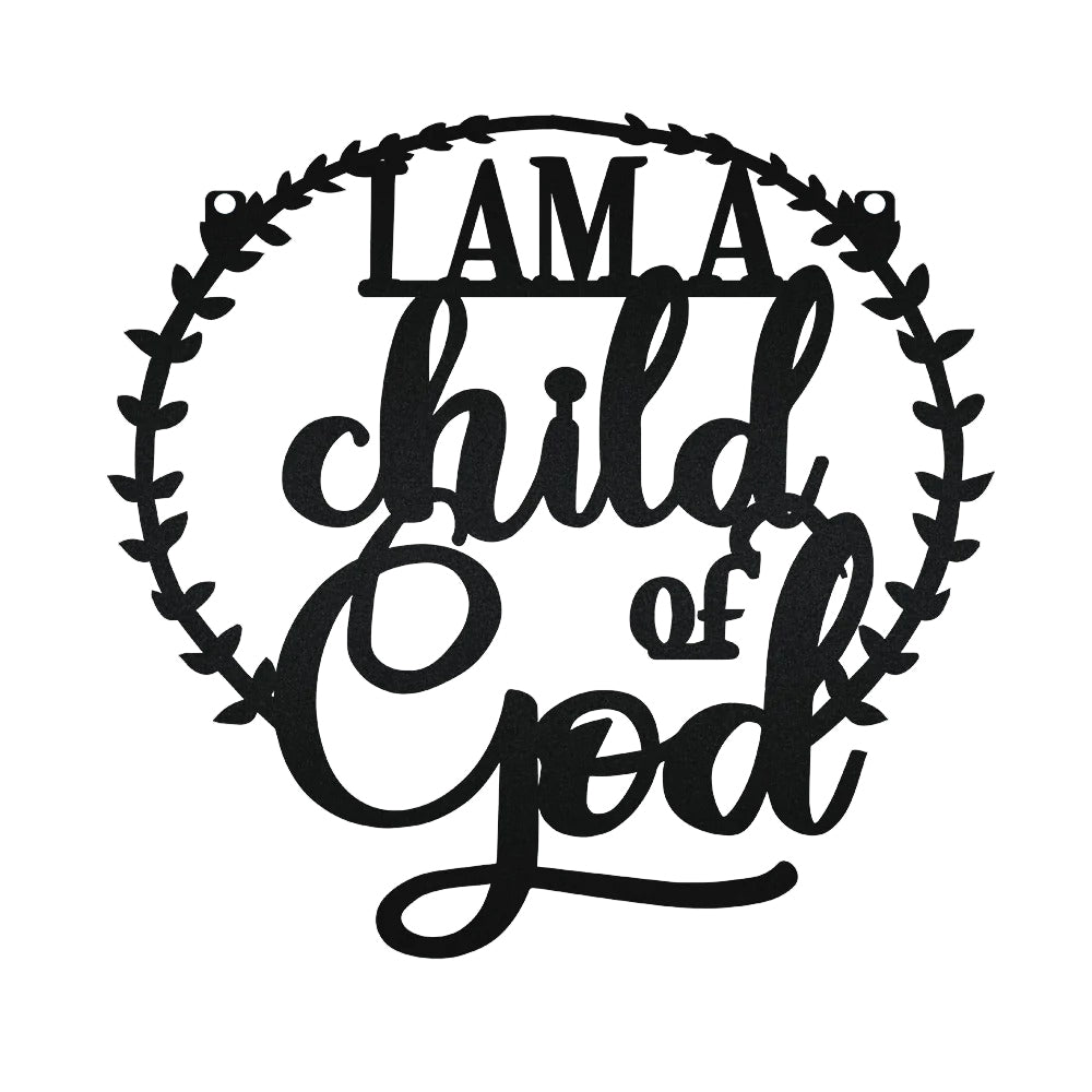 I Am Child Of God - Led Light Metal - Owls Matrix LTD