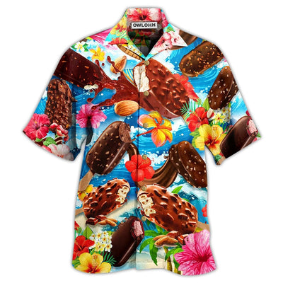 Hawaiian Shirt / Adults / S Ice Cream Love It Hot Summer - Hawaiian Shirt - Owls Matrix LTD