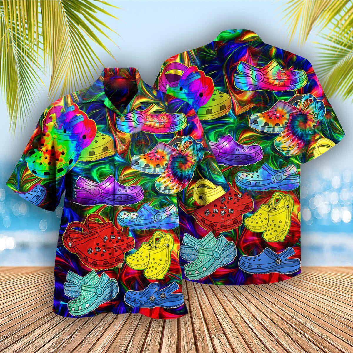 Hippie If You Ain't Crocin You Ain't Rockin - Hawaiian Shirt - Owls Matrix LTD
